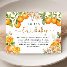 Citrus Orange Baby Shower Bokar for Baby djurutrym