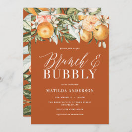 Citrus, orange + blommar brunch & bubbel