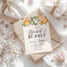 Citrus, orange + blommar brunch & bubbel