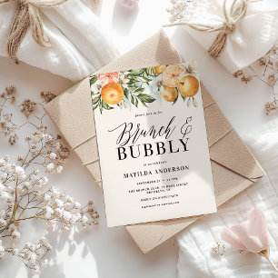 Citrus, orange + blommar brunch & bubbel