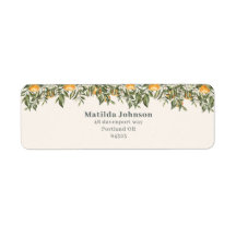 Citrus, orange + blommar, liten cutisk babydusch