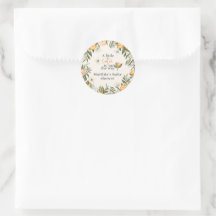 Citrus, orange + blommar, liten cutisk babydusch