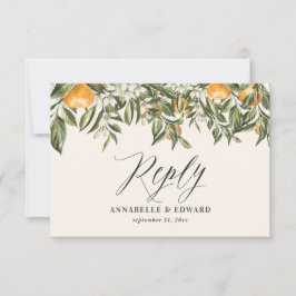 Citrus orange botanisk modern, rustik OSA Kort