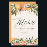 Citrus orange botaniskt modernt, rostfritt lantbru<br><div class="desc">Citrus orange botaniskt modernt,  rostfritt bröllop design. En del av en modern samling.</div>