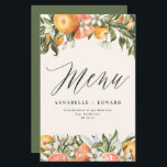 Citrus orange botaniskt modernt, rostfritt lantbru<br><div class="desc">Citrus orange botaniskt modernt,  rostfritt bröllop design. En del av en modern samling.</div>