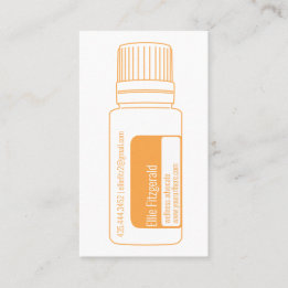 Citrus Orange Essential Oil Flaska Visitkort