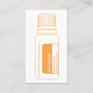 Citrus Orange Essential Oil Flaska Visitkort