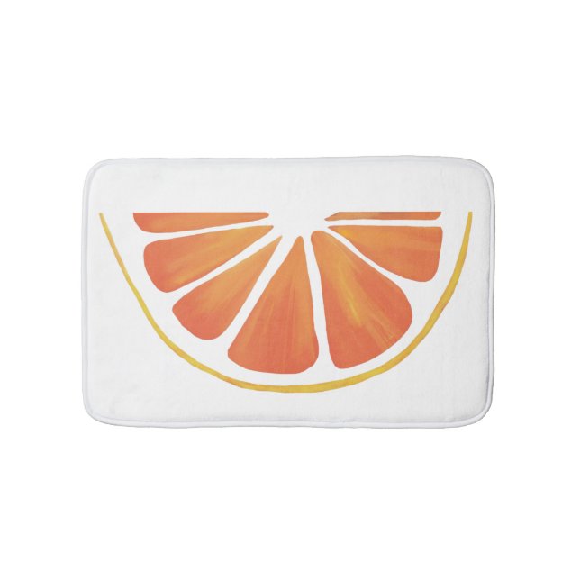 Citrus Orange Grapefruit Slice Art Badrumsmatta (Framsidan)