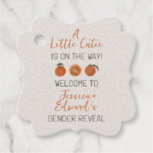 Citrus Orange Little Cutie Gender Reveal Party