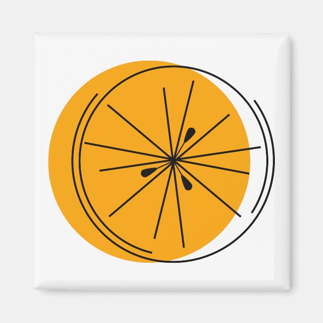 Citrus Orange magnet square (Framsidan)
