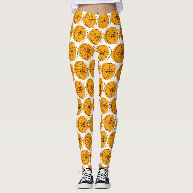 Citrus Orange Multi leggings (Framsida)