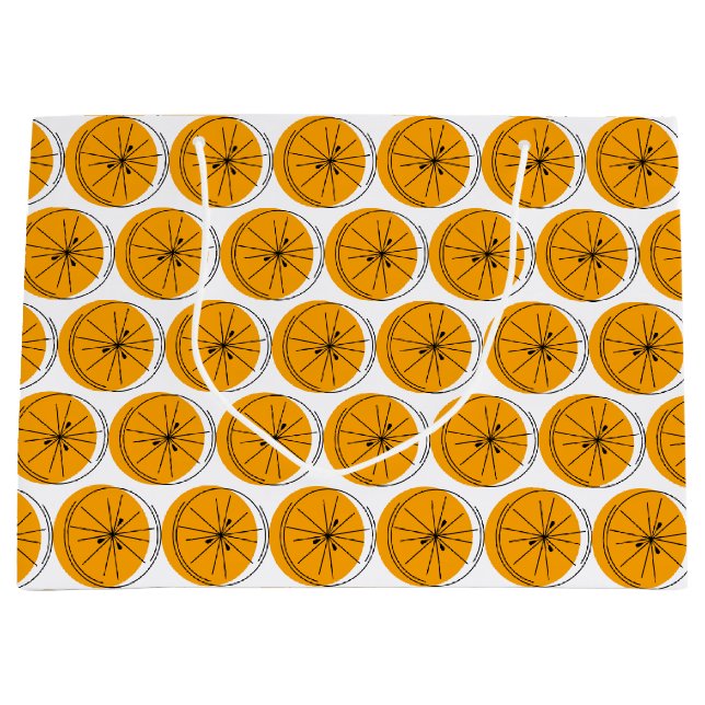 Citrus Orange Multi-presentpåse stor (Framsidan)