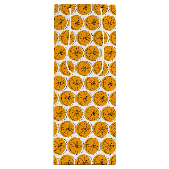 Citrus Orange Multi presentpåse vin (Framsidan)