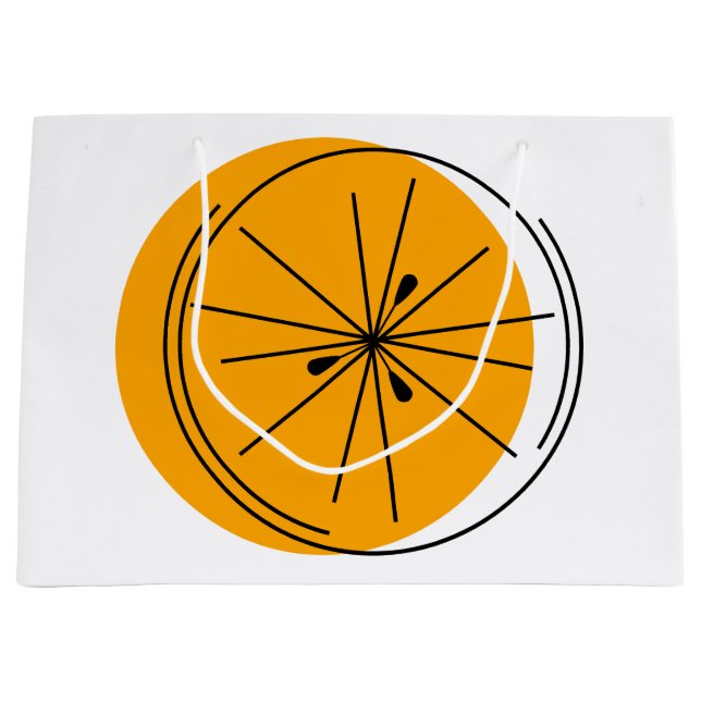 Citrus Orange-presentpåse stor (Framsidan)