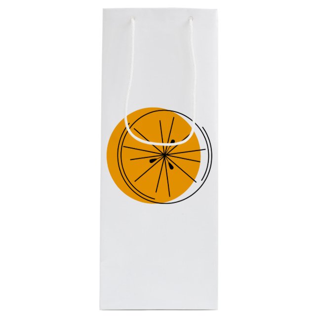 Citrus Orange presentpåse vin (Framsidan)