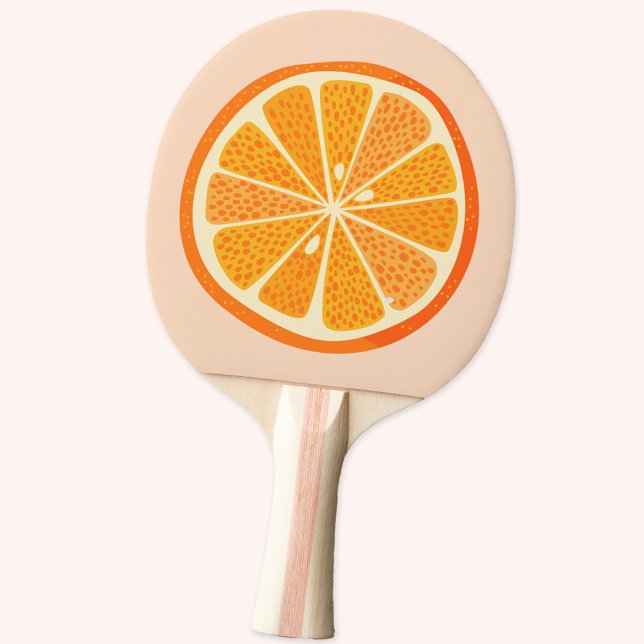 Citrus Orange Roligt Frukt Pingisracket (Orange citrus fruit fun ping pong paddle)