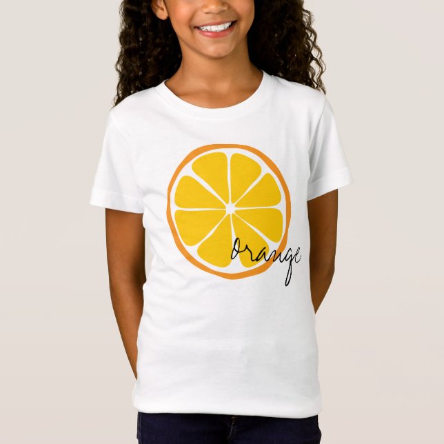 Citrus orange skjorta för sommar tröja (Framsida)