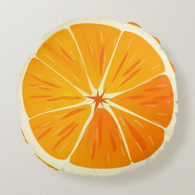 Citrus Orange Slice Dekorativ kudde (Framsidan)