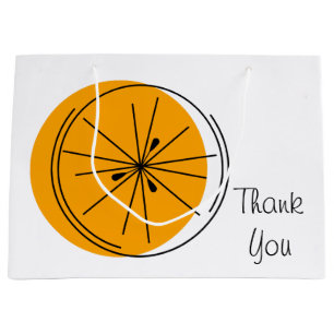 Citrus Orange Tack-presentpåse stor