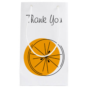 Citrus Orange Tack presentsäck liten