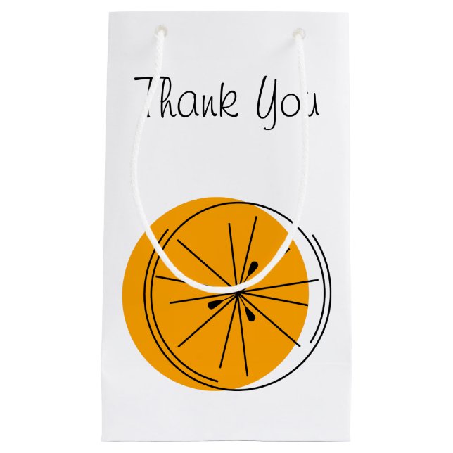 Citrus Orange Tack presentsäck liten (Framsidan)