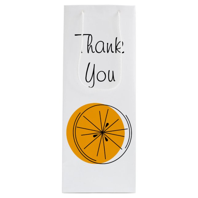 Citrus Orange Tack presentsäck vin (Framsidan)