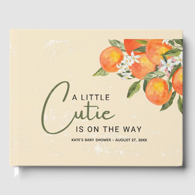 Citrus-Orangen är på väg mot en liten kutym Gästböcker (Framsida)