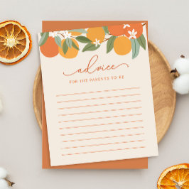 Citrus Oranges Baby Shower Advice för moderkort