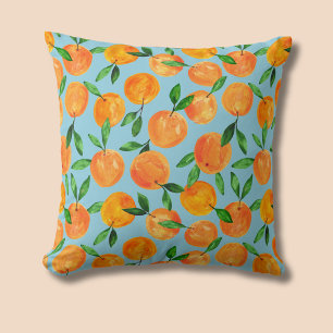 Citrus oranges Frukt mönster Kudde