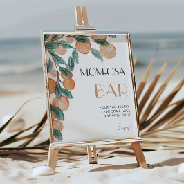 Citrus Oranges Mamma-osa Pub Baby Shower Sign-Sign Poster