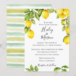 Citrus Orchard bröllopsinbjudan Inbjudningar