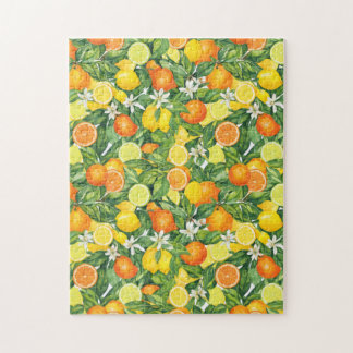 Citrus Orchard Harvest:  Lemon & Orange pattern Pussel