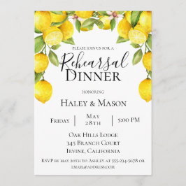 Citrus Orchard Rehearsal Middagsinbjudan Inbjudningar
