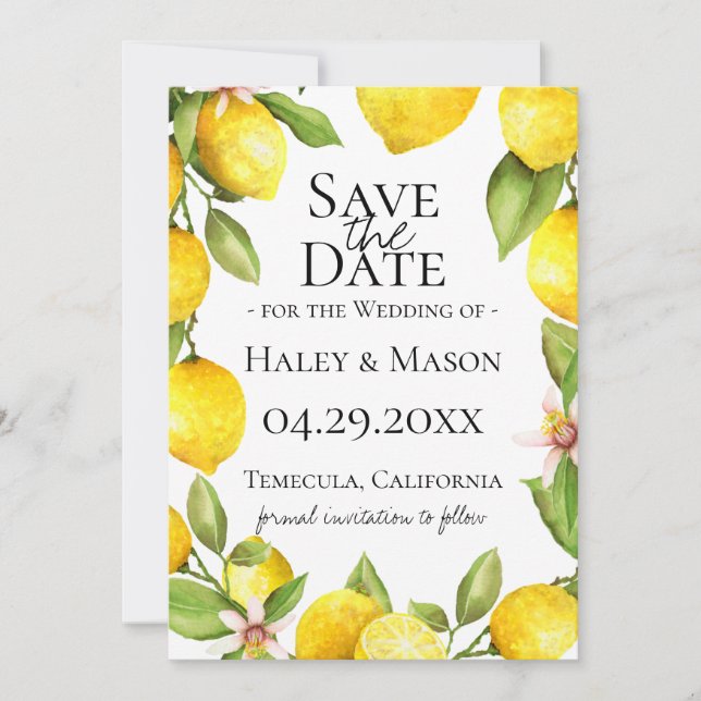 Citrus Orchard sparar datum Meddelande (Framsida)