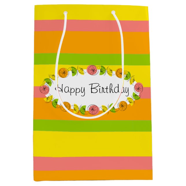 Citrus Oval Rand Classic Birthday medium (Framsidan)