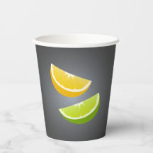 Citrus Papper Kopp med citron- och kalkskivor