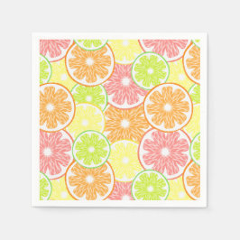 Citrus Pappersservetter, Citron Apelsin Festsaker Pappersservett