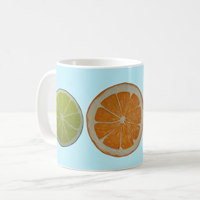 Citrus Party Kaffemugg (Framsida vänster)