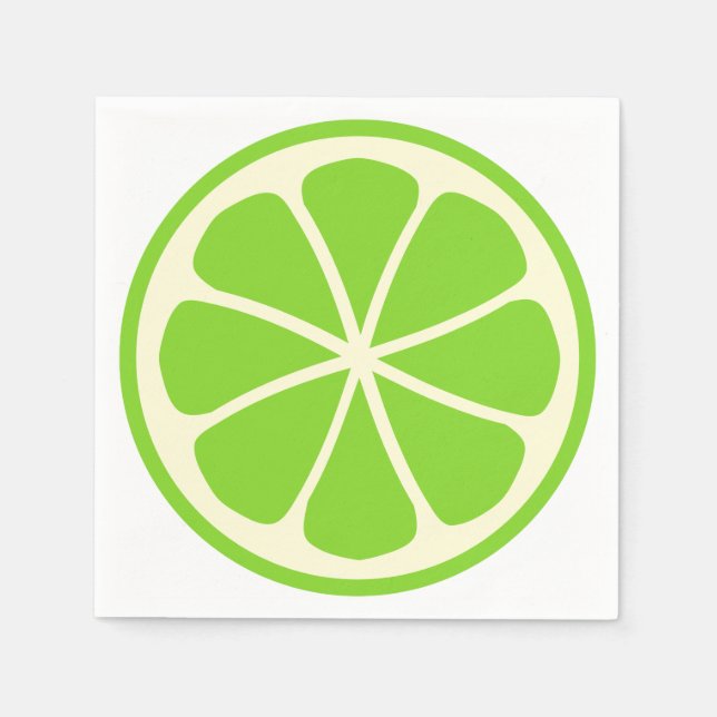 Citrus Party Lime Pappersservett (Framsidan)