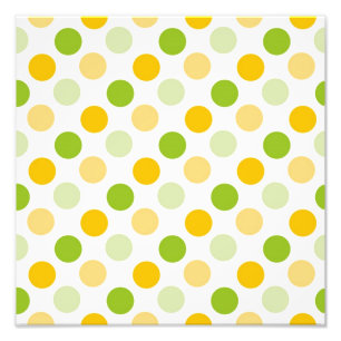 Citrus Polka dots Fototryck