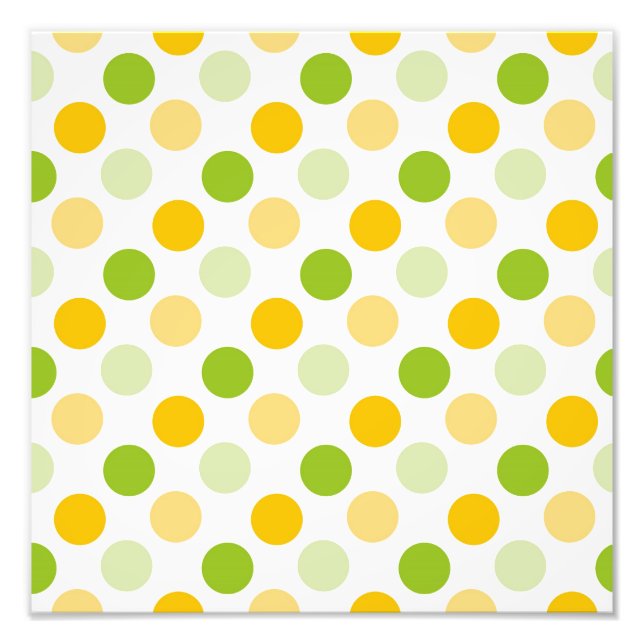 Citrus Polka dots Fototryck (Framsidan)