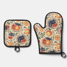 Citrus & Pomegranate Oven Mitt och P