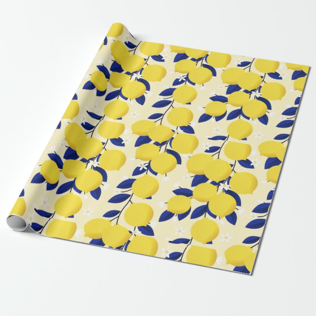 Citrus Presentpapper (Utrullad)