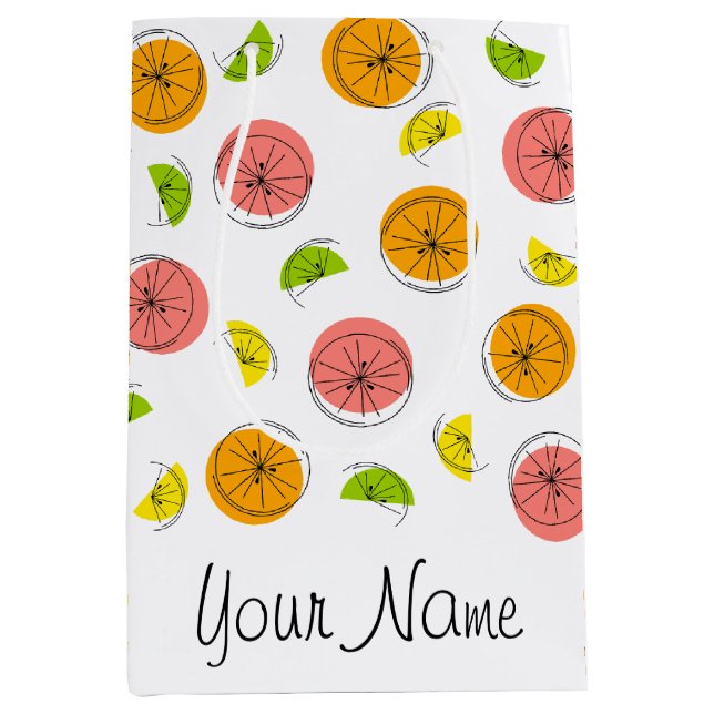 Citrus presentpåse medium flerfärgade (Framsidan)