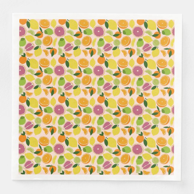 Citrus Print Pappersservett (Framsida)