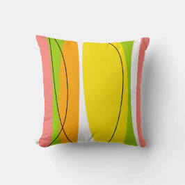 Citrus Rand gult back square Kudde