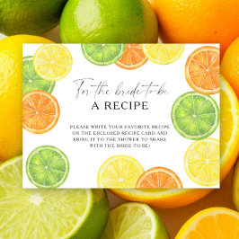 Citrus - Recept för blivande bruden Tilläggskort