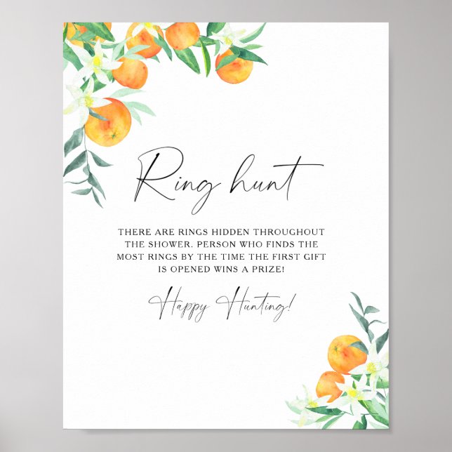 Citrus - Ringjakt bröllopsdusch spel Poster (Framsidan)