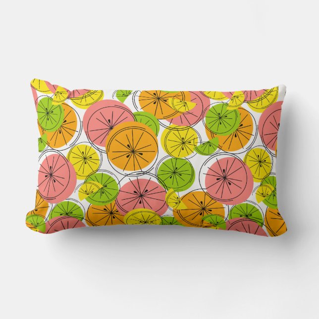 Citrus rosa back Lumbar Pillow Lumbarkudde (Framsida)