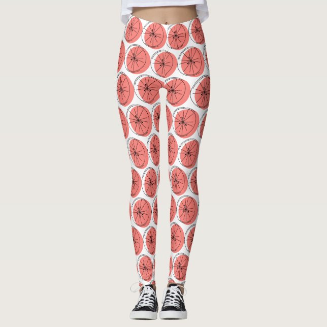 Citrus Rosa Multi Leggings (Framsida)